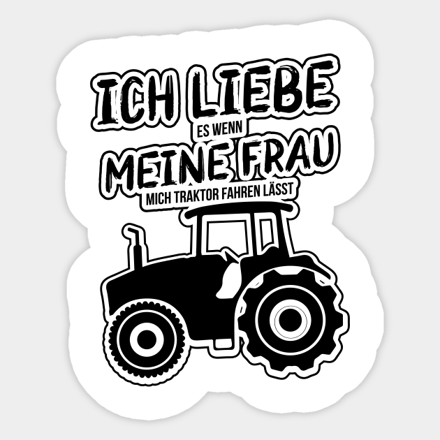 Landwirt ICH LIEBE es wenn MEINE FRAU mich Traktor Geschenkideen